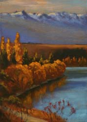 13 230501 Lake Dunstan shoreline and the Pisa Range 2535